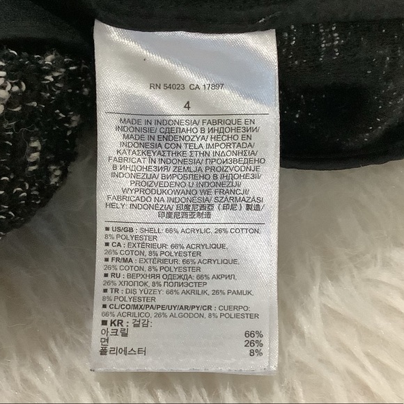 Banana republic black rocker jacket side zipper size 4 - Picture 6 of 10